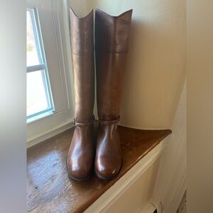Frye Tall Tan Riding Boots